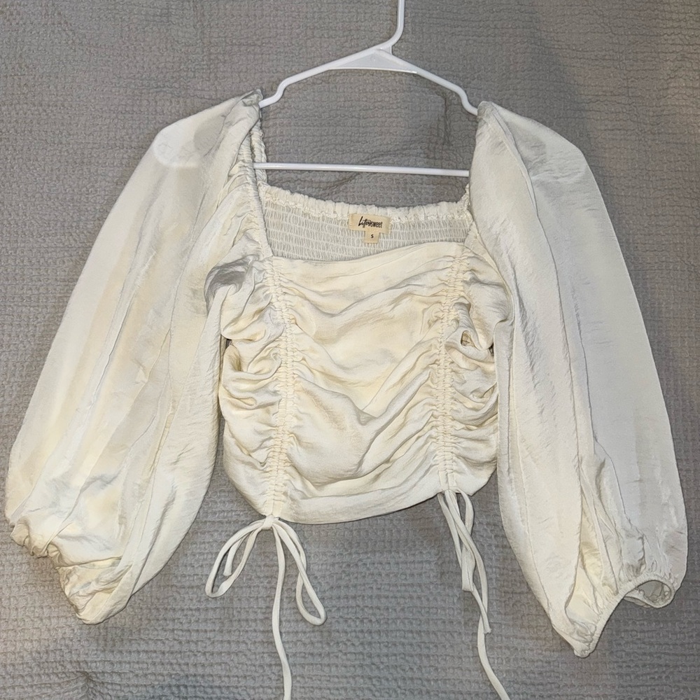 White boutique top size S